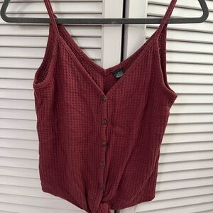 Wild Fable Red Sleeveless Buttoned Camisole